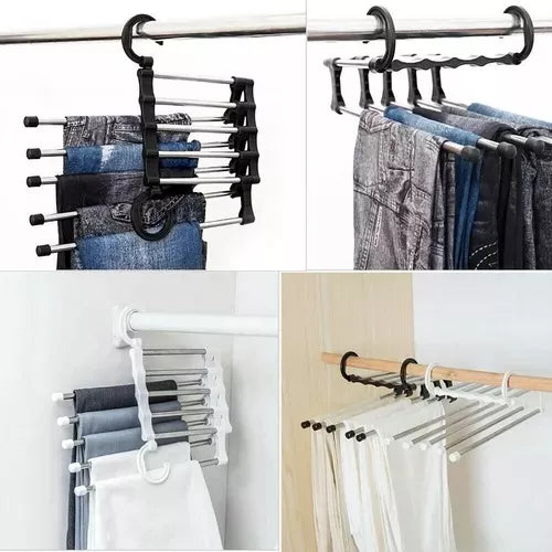 CuélgaloTodo™ | Gancho Plegable Organizador De Ropa 5 en 1